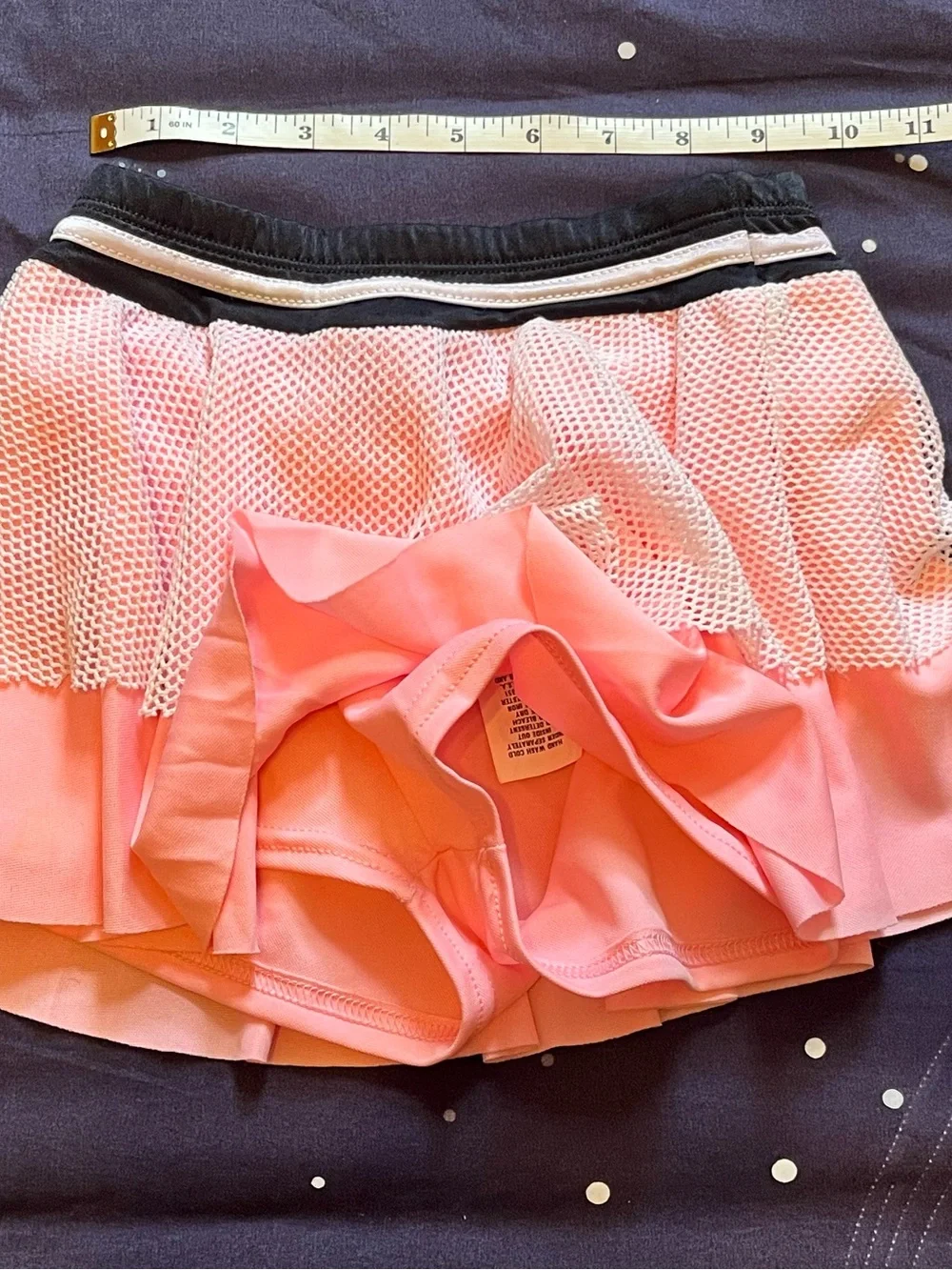 Girls Sz 7/8 hip hop kpop cheerleader Halloween Dance costume skort crop